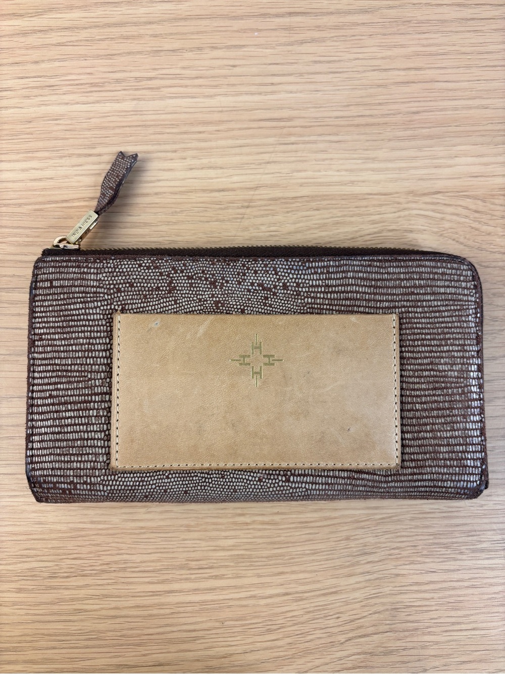 India‎ Hicks "The Reserve" Continental Zip-Around Wallet in the Island Gecko